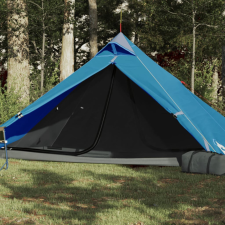 185T Taffeta 1-személyes kék kempingsátor 255x153x130 cm sátor