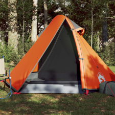  185T Taffeta 2-személyes szürke-narancs sátor 267x154x117 cm sátor