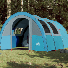 185T Taffeta 4-személyes kék kempingsátor 483x340x193 cm sátor