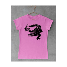 187 Strassenbande fekete krokodil női póló - egyedi mintás, 12 szín, S-2XL