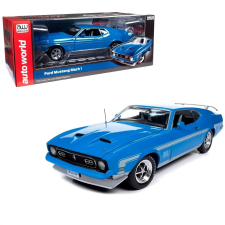  1972 Ford Mustang Mach 1 Grabber kék modellautó 1:18 makett