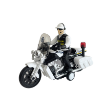  1/16 rendőrmotor, zenél, világít autópálya és játékautó