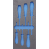  1/3 szerszámtálca szerszámkocsihoz, üresen:  6 részes Torx csavarhúzó készlethez, T15-T40 (nem tartozék) (BGS 4078-1)
