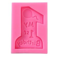  1 számú gyertya fondant forma, szilikon, 8×11,5 cm sütés és főzés