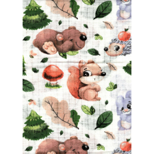  1db-os mintás textil pelenka - mókus és barátai mosható pelenka
