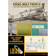 1MANARMY Airbrush maszkoló fólia 1/32 Focke Wulf 190 D9 katonai repülőgép modellhez makett