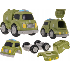 1PUNKT Interaktív Szétszerelhető Mágneses Kukásautó (ZAU.9903) autópálya és játékautó