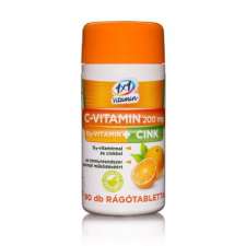 1x1 C-200 mg D3 cink rágótabletta 90 db vitamin és táplálékkiegészítő