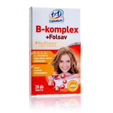  1x1 vitamin b-komplex+folsav étrend-kiegészítő ftbl bioperin 28 db vitamin és táplálékkiegészítő