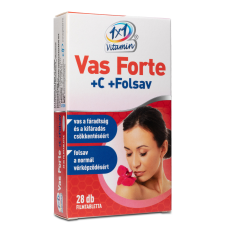 1x1 Vitamin Vas Forte + C + Folsav filmtabletta 28x vitamin és táplálékkiegészítő