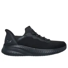  200254EC_BLK40 Skechers Squad Chaos SR-Stivig fűző nélküli munkacipő