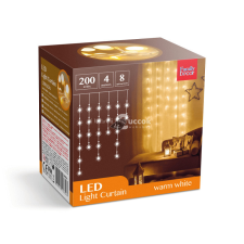 200 LED-es fényfüzér 4,2 m 8 programmal karácsonyfa izzósor