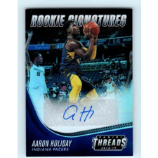 2018-19 Threads Premium Basketball Rookie Signatures # 33 Aaron Holiday 68/95 gyűjthető kártya