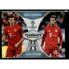  2019 Topps Chrome UEFA Champions League Teammate Sensations  #TS-LC Philippe Coutinho/Robert Lewandowski gyűjthető kártya