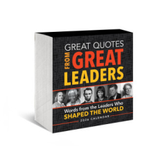  2026 Great Quotes from Great Leaders Boxed Calendar naptár, kalendárium
