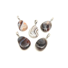  20/25mm Achát botswana csepp medál medál
