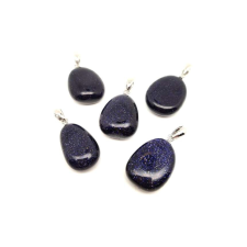 20/25mm Goldstone kék csepp medál medál