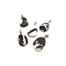 20/25mm Jáspis zebra csepp medál medál