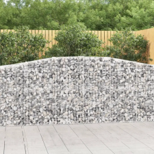  20 db íves horganyzott vas gabion kosár 400x50x100/120 cm kerti tárolás