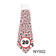  20. Születésnap 002 - Tréfás Nyakkendő vicces ajándék