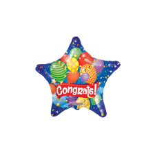 23 cm-es Congrats! átlátszó fólia lufi party kellék