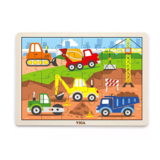 24 db-os puzzle (munkagépek) puzzle, kirakós