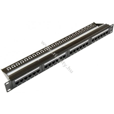 24-es patch panel aljzattal CAT.6 6246 villanyszerelés