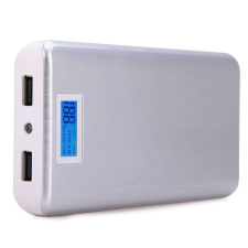  25000 mAh kapacitású, modern megjelenésű power bank digitális kijelzővel (BBD) power bank