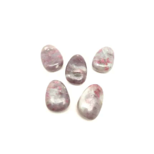 25/30mm Turmalin pink kvarcban csepp medál