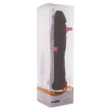 25 Classic Large Vibrator Black- fekete szilikon vibrátor vibrátorok