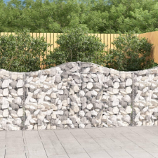  25 db íves horganyzott vas gabion kosár 200x30x100/120 cm kerti tárolás