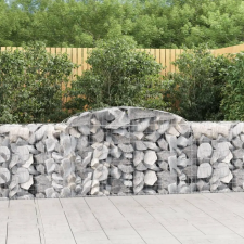  25 db íves horganyzott vas gabion kosár 300x50x80/100 cm kerti tárolás