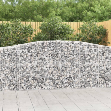 25 db íves horganyzott vas gabion kosár 400x50x100/120 cm kerti tárolás