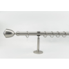  25 mm Ø Salzburg függönykarnis szett, 1 soros, nikkel-matt, BORDÁS CSŐ (160 cm)