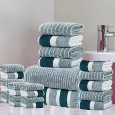  25 részes törölköző szett sötétzöld DV6728756-SZD lakástextília