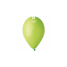 26 cm-es limezöld gumi léggömb - 100 db / csomag party kellék