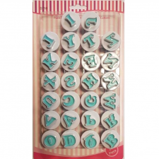 26 DARABOS FONDANT BETŰ KISZÚRÓ - ABC sütés és főzés