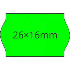  26x16mm FLUO zöld ORIGINAL árazócímke (1.000db/tek) árazógép