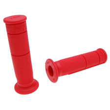 283 Domino 22mm piros gumi kormánymarkolat szett hüvelykujjas gázkarhoz - quad, ATV markolatgumi