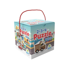  2-3-4 Darabos Puzzle - Jármuvek puzzle, kirakós