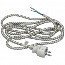  2,4m, 3x075mm Vasaló hálózati kábel, vasalózsinór fonott (S00003) kisháztartási gépek kiegészítői