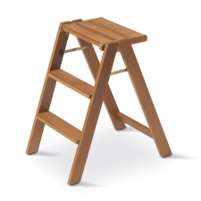  2 az 1-ben létraszék, Arredamenti Italia, Osimo, cseresznyefa létra és állvány