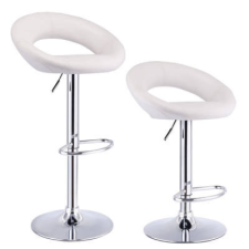  2 db bárszék, fehér bútor