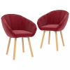  2 db bordó bársony étkezőszék