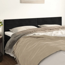  2 db fekete bársony fejtámla 90x5x78/88 cm ágy és ágykellék