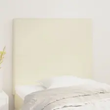  2 db krémszínű műbőr fejtámla 100x5x78/88 cm ágy és ágykellék