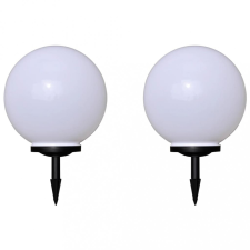 2 db kültéri gyalogjáró LED-lámpa cölöppel 40 cm kültéri világítás