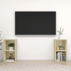  2 db sonoma tölgy színű szerelt fa TV-szekrény 72x35x36,5 cm