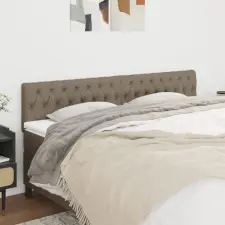 2 db tópszínű szövet fejtámla 100x7x78/88 cm ágy és ágykellék