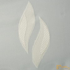  (2 méret 3 szín) Levélmintás sherly voile függöny-180-ekru lakástextília